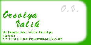 orsolya valik business card