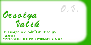 orsolya valik business card